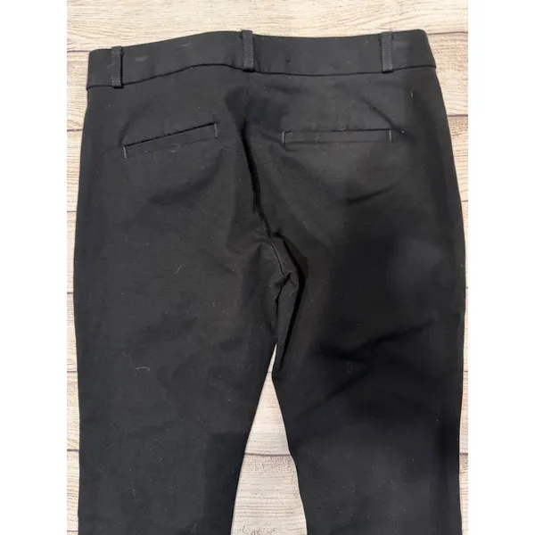 Banana Republic Sloan Dress Pants Womens Black Mid Rise Zip Fly Size 2 - Image 4