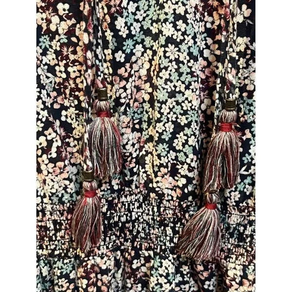 Knox Rose bohemian-style floral pattern long sleeve dress size M - Image 5
