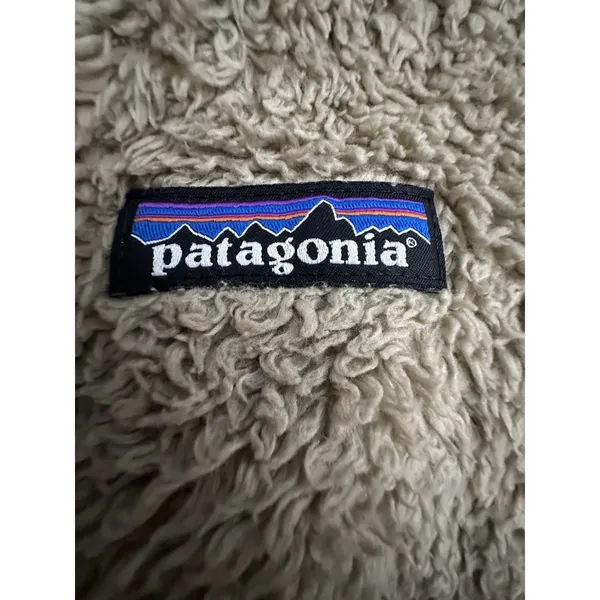 Patagonia Los Gatos Deep Pile Fleece Vest Large Sherpa El‎ Kap Khaki #Y4-3 - Image 3