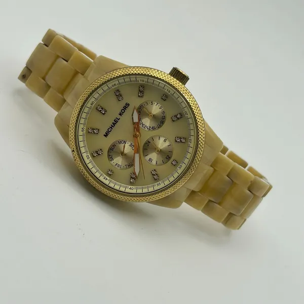 Michael Kors Women MK5039 Chronograph Watch Working New Battery - Image 4