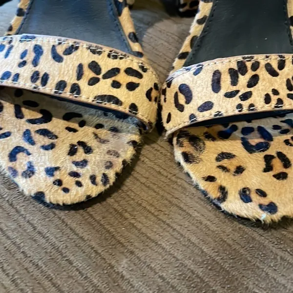 Steve Madden Carrson Real‎ Fur Sandal in Leopard Multi Size 7 - Image 8