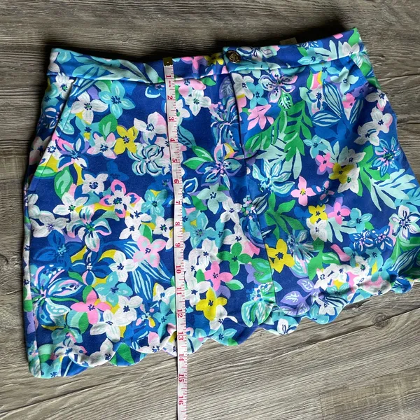 Lilly Pulitzer Vibrant Blue Floral Mini Skirt - Image 6