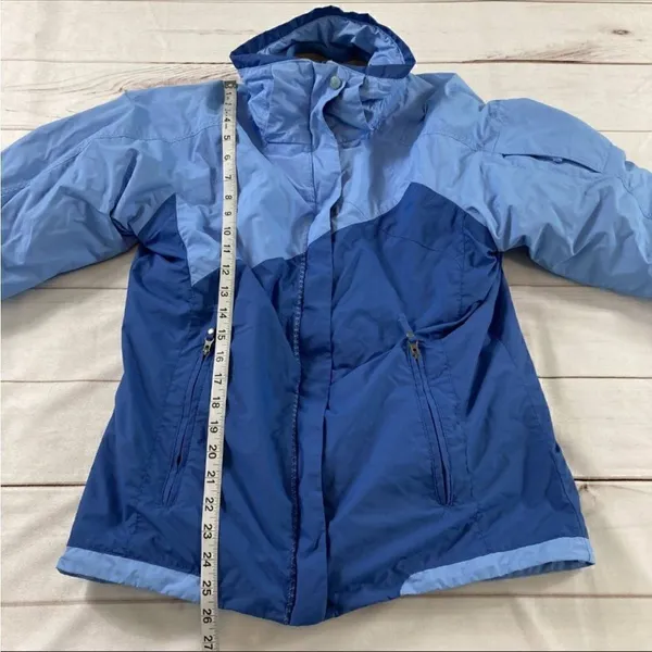 Columbia Womens Blue Omni Tech Interchange Waterproof Windbreaker Jacket Size M - Image 11