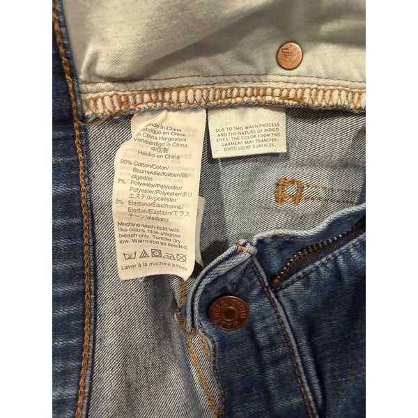 Madewell Cali Demi-Boot Jeans Womens 30 High Rise Raw Hem Medium Wash Blue Flare - Image 9