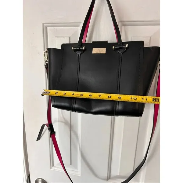 Kate Spade Black and Pink Tote with gold Hardware mini small one - Image 7