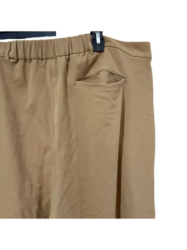 Old Navy Khaki Taylor Wide Leg Full Length Trousers - Image 4