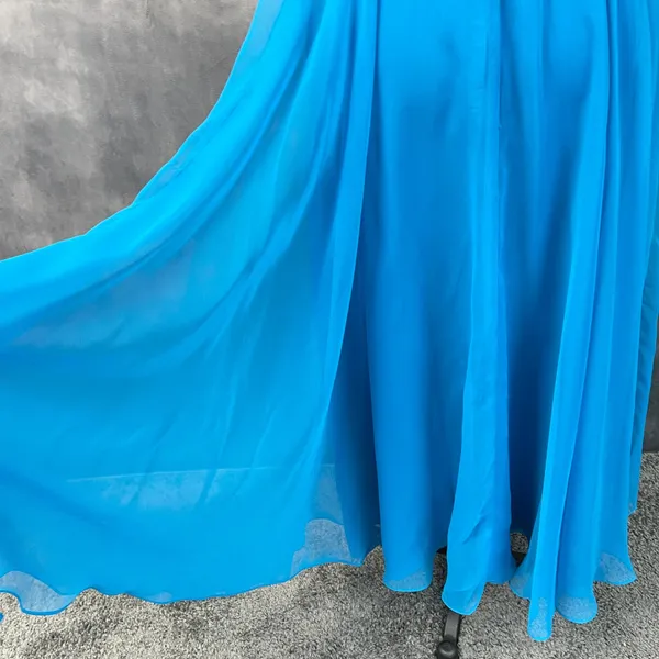 Vintage Mike Benet Formals Dress Womens Size 10 Halter Flowy Chiffon Glam Prom - Image 8