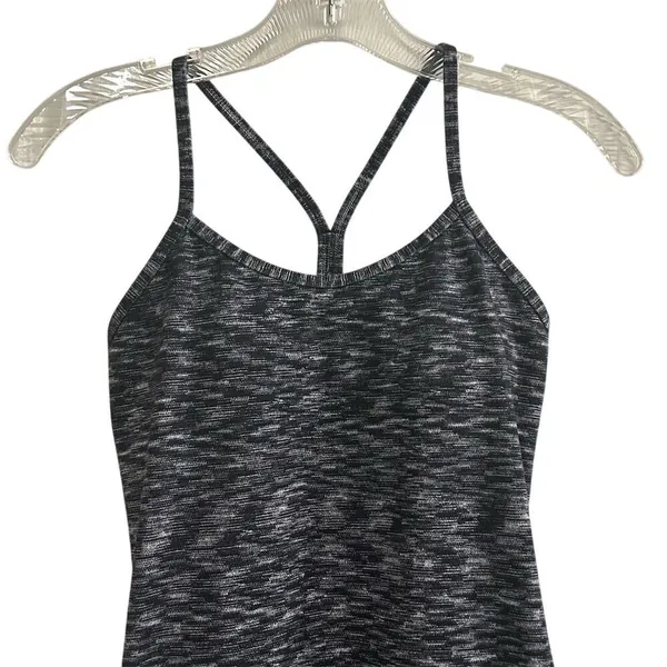 Lululemon Women's Black‎ Striped Athletic Tank Top Size 4 Yoga Gym - Image 5