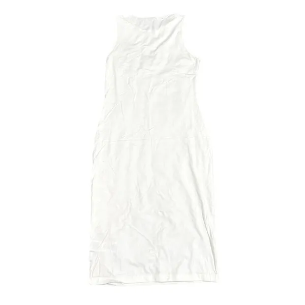 Women's High Neck Bodycon Midi Dress in Off-White, Size M​​ - Image 2