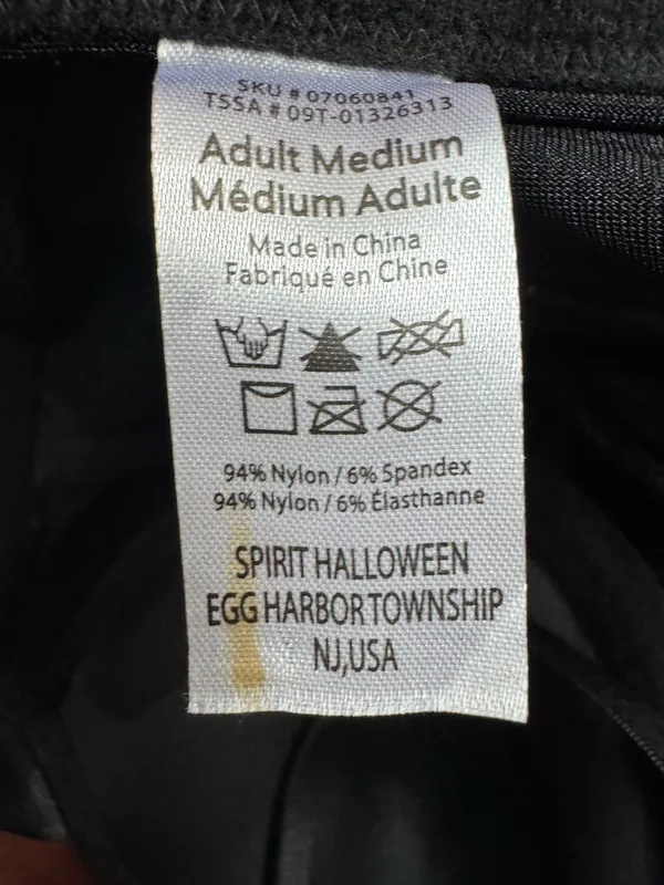 NWT Spirit Halloween Black Ribbon Corset Size Medium - Image 3