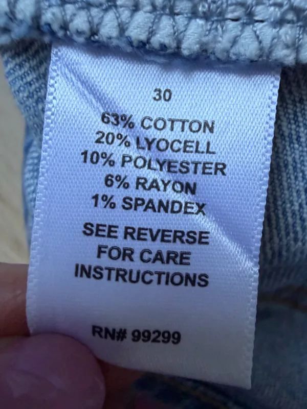 Evereve Ever Seamed Medium Blue Barrel Leg Jeans Size 30 High Rise Ankle Length - Image 13