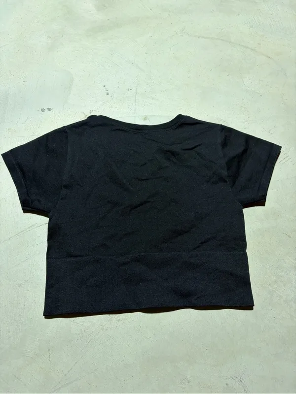 Aerie offline Black Cropped Tee small - Image 5