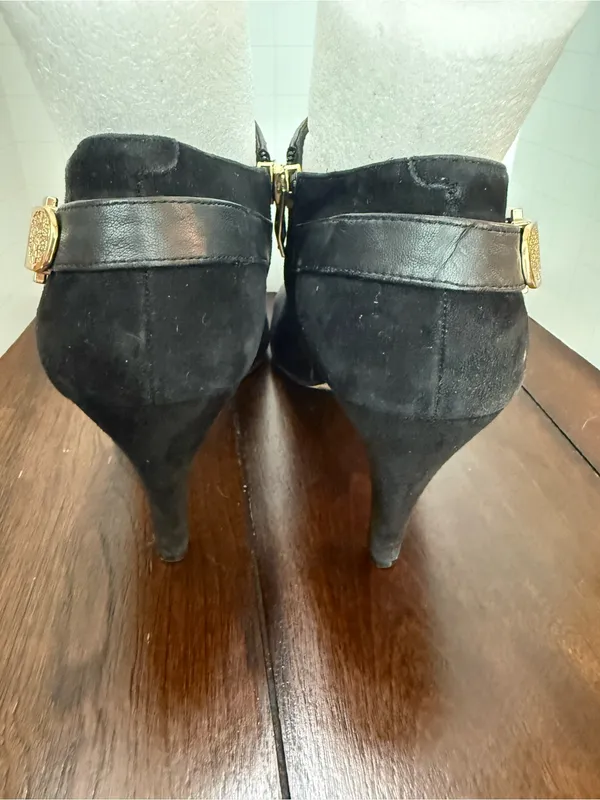Vince Camuto Boots Womens 8.5 M Lokarie Ankle Bootie Black Leather Stiletto - Image 5