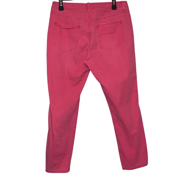 Gap Bubblegum Pink Boyfriend‎ Chino Pants Women's 6R Utility Pocket Casual - Image 2