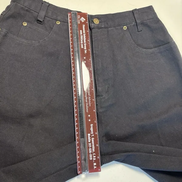 Penny Lane Jeans Women's Black Denim Shorts Size 14 100% Cotton Mid Rise Casual - Image 11