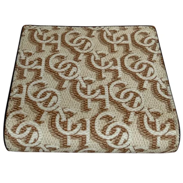 Coach Snap Wallet Signature Bifold Monogram Print‎ Khaki Chalk Neutral Designer - Image 13