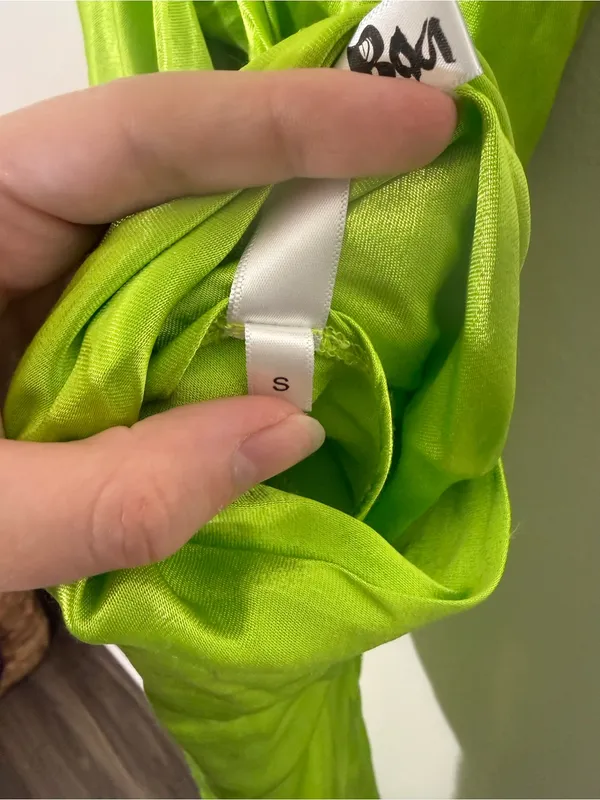Rat and Boa Lima Dress Lime Green Small - Image 9