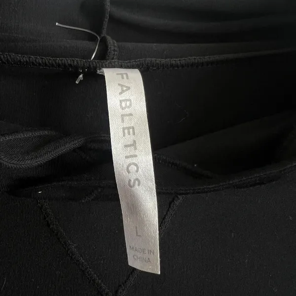 Fabletics Black Pullover Hoodie Top, Athleisure Sporty‎ Yoga Pilates Large - Image 6