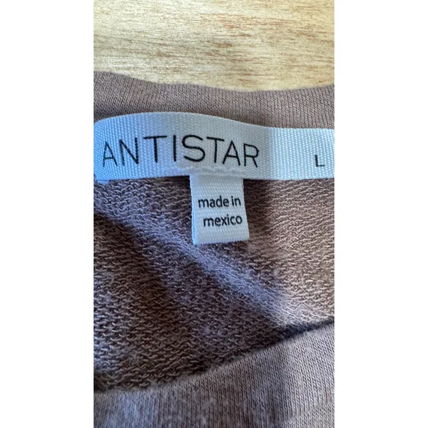 ANTISTAR Mauve Brown Ruched‎ Sleeveless Bodycon Dress Large Sleeveless Crew Neck - Image 2