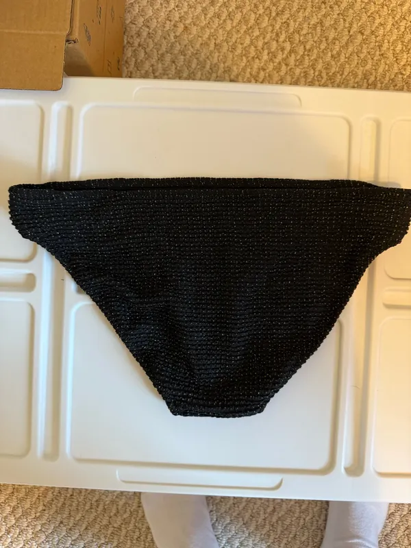 black and gold glitter aerie bikini bottom - Image 2