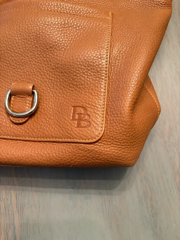 Dooney & Bourke Shoulder Leather Bag Brown - Image 4