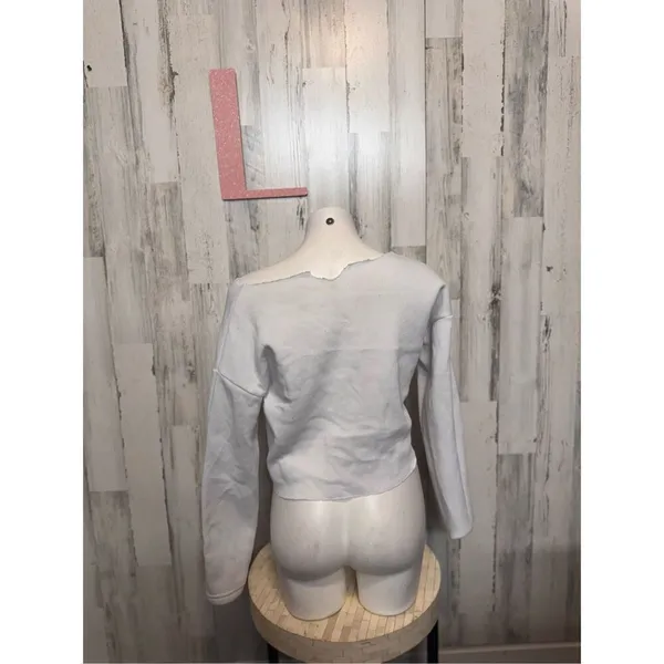 White crop top sweater Size L - Image 3
