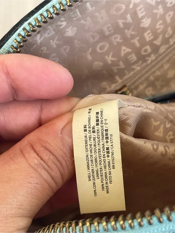 kate spade Baby Blue Leather Dome Satchel with Crossbody Strap - Image 12