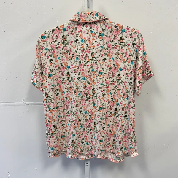 State of Day Intimates Floral Pajama Set Large Tencel Modal Short Sleeve Shorts - Image 4