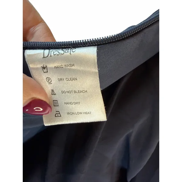 DressSale Navy Blue Chiffon Beaded Formal Evening Gown Estimated 14/16 - Image 13