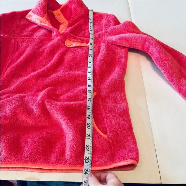 Free Country Womens Size Small‎ Pink Fleece Pullover Jacket Winter Long Sleeve - Image 9
