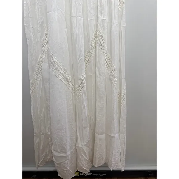 Chelsea & Violet‎ White Lace Crochet V-Neck Maxi Dress Women Small Boho Summer - Image 5