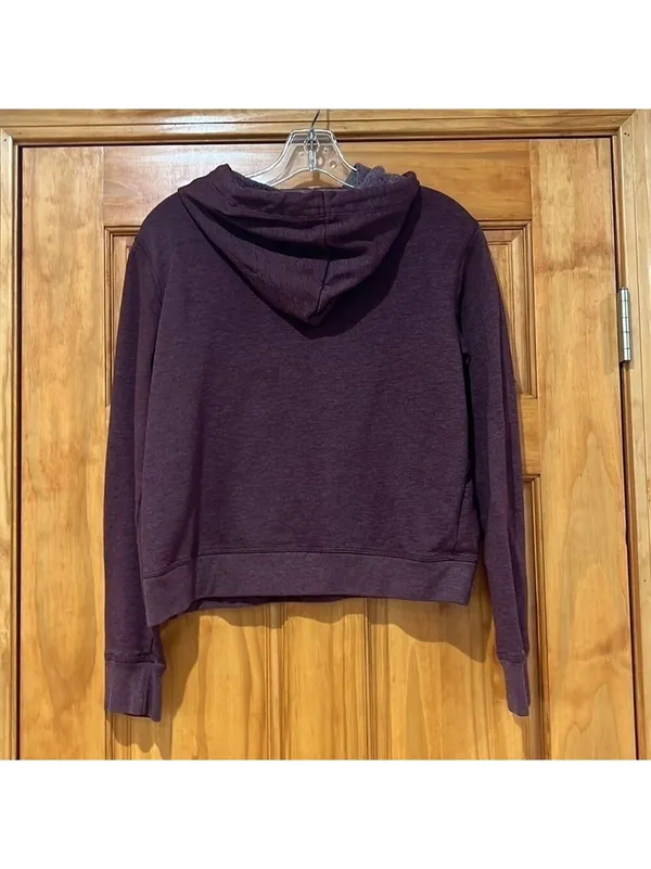 Aeropostale Cropped Hooded Sweatshirt Women's Medium - Image 4