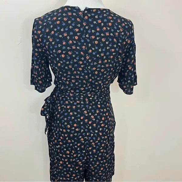 Madewell Wrap-Front Romper in Prairie Posies 4 - Image 4