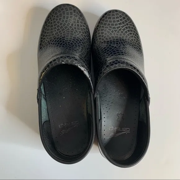 Dansko Professional Black‎ Gunmetal Metallic Womens Clog Work Shoe 39 8.5 - Image 8
