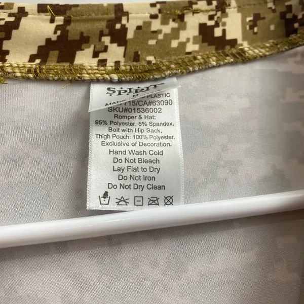 Spirit Halloween Woman’s Army Miltary Romper Costume Size M - Image 7