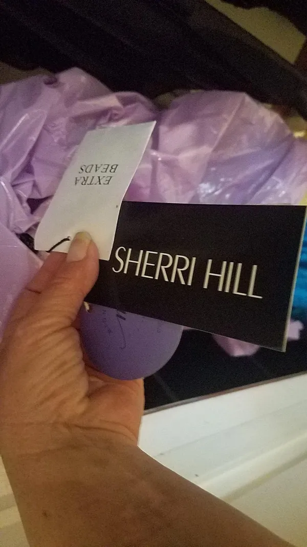 Sherri Hill Blue Gown - Image 4