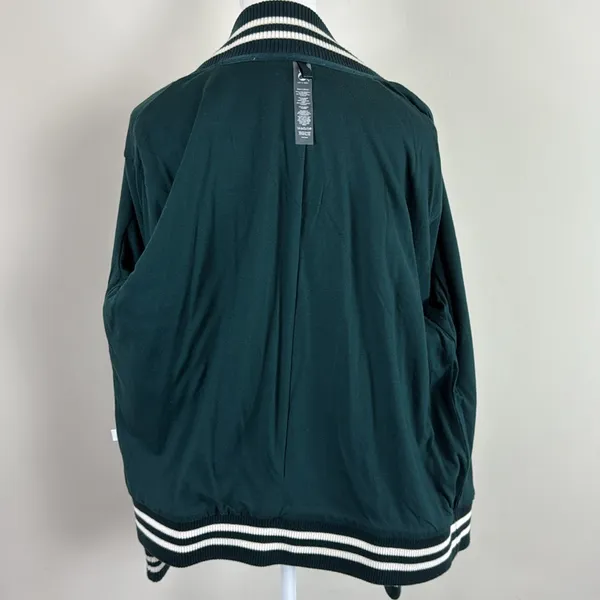 Lou & Grey Women's Forest Green Varsity Jacket Size‎ Medium - Image 8
