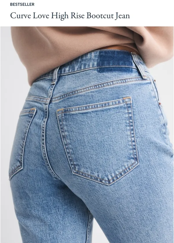 Abercrombie Curve Love Bootcut Jeans - Image 3