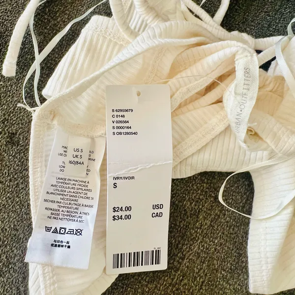NWT Urban Outfitters Criss Cross Crop Top - Image 8