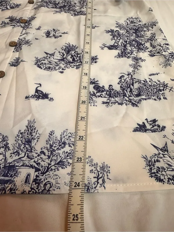 Blue Toile V - Image 2