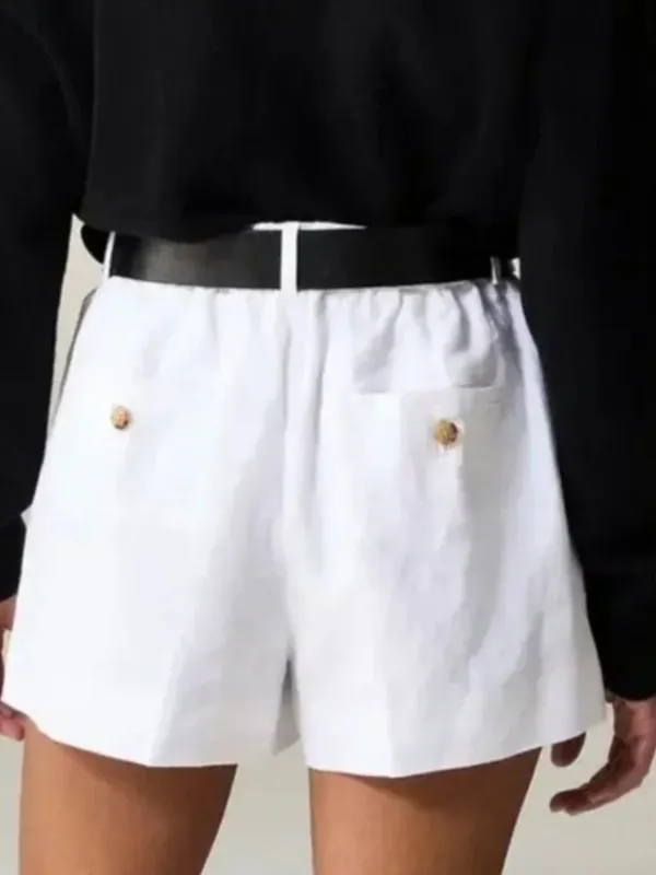 J. Crew White Harbor Linen Lightweight Shorts S - Image 2