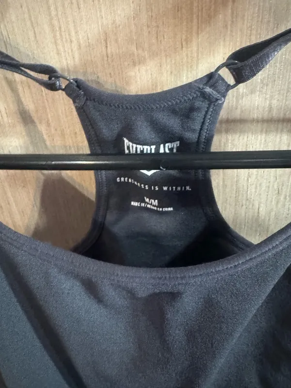 Everlast Dark Grey Seamless Racerback Sports Bralette Size Medium - Image 2