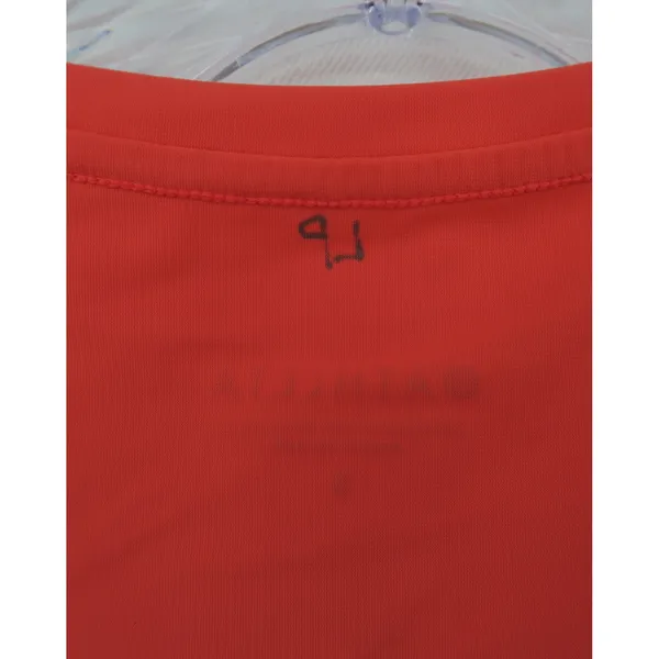 Athleta Womens Small Coral Orange Quarter Zip Sleeveless Cycling Training Top - Image 3