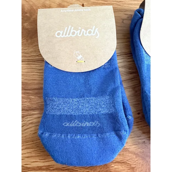 NWT Allbirds Anytime Ankle Sock 2 Pack Basin Blue Sustainable Knit Small US 5-7 - Image 5