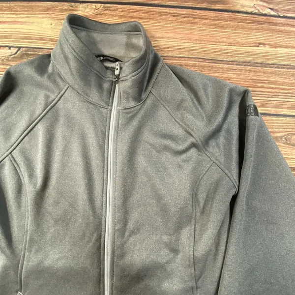 North Face Jacket Women's Large Gray Full Zip Canyon Flats Fleece Nice - Image 2