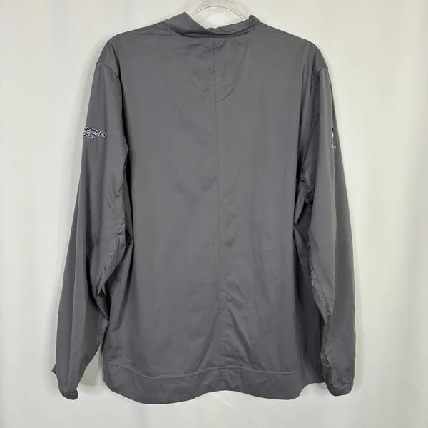 Nike Shield UConn Huskies Hockey Easy Windbreaker Jacket Gray Womens Large - Image 5