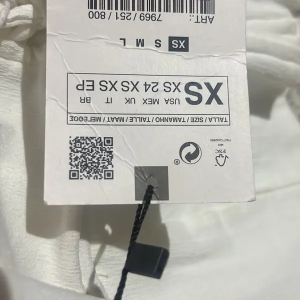 NWT‎ Zara white corset top - Image 4