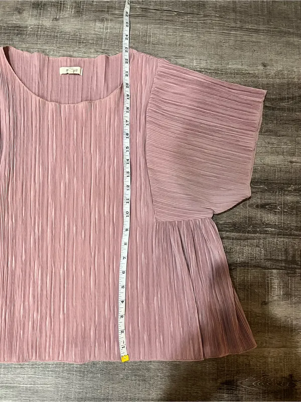 MADEWELL Texture & Thred Micropleat Top in Vintage Mauve - Image 8