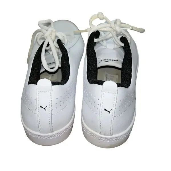 Puma White Lace up Sneakers(Size 8W) - Image 8