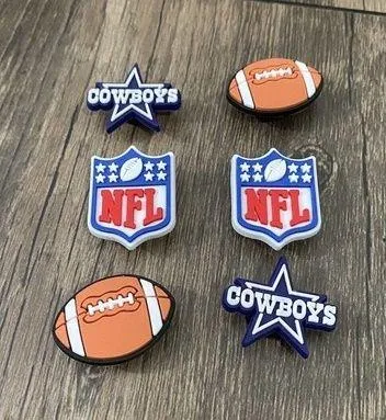 Crocs Dallas Cowboys Football Team Charm For Shoe Charms - 6 Pieces - Image 2